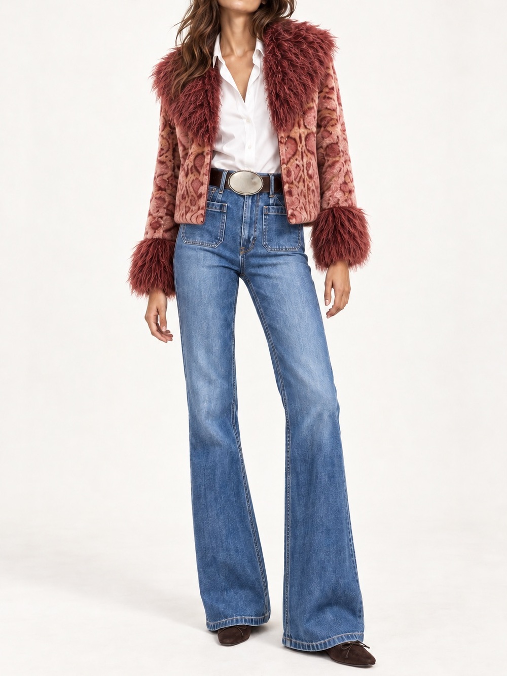 Gap High Rise '70s Flare Jeans Blue Waist 27 / 4R, Like New